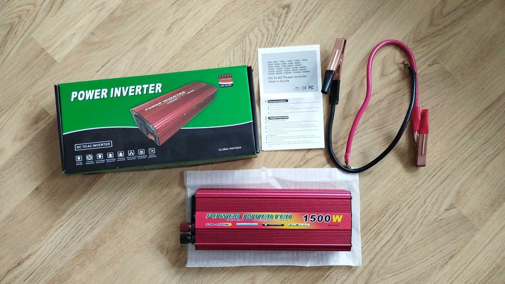 Автомобільний інвертор DC/AC Power Inverter SSK-1500W, перетворювач напруги з 12V в 220V