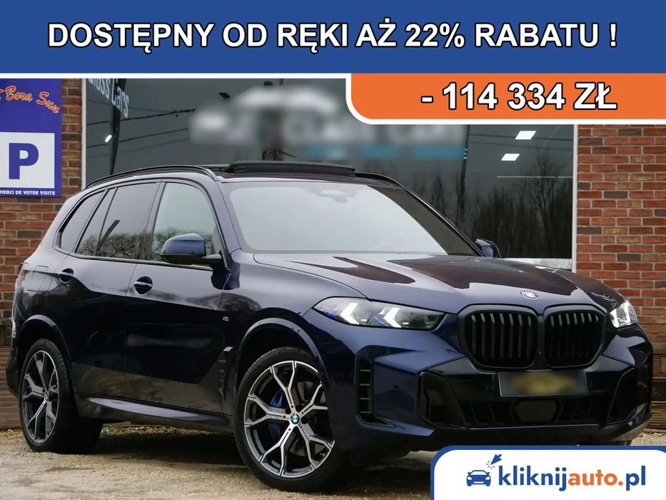 BMW X5 | xDrive30d 298KM | M Pro | Pneumatyka | HK | 360° | Tanzanite | Full