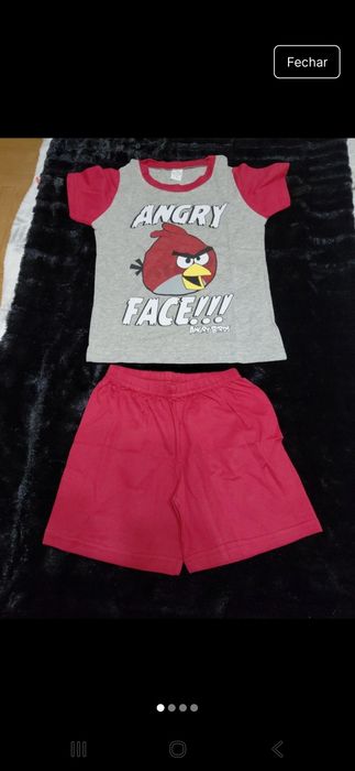 Fato de treino manga curta tamanho 4 anos