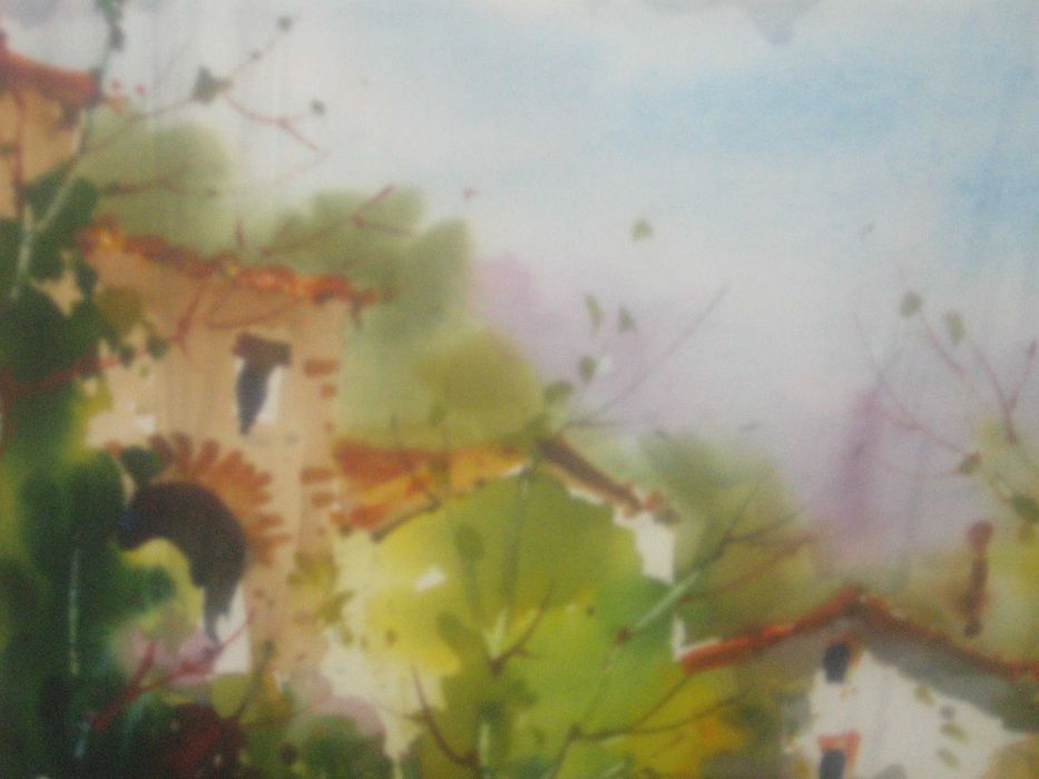 Pintura de estilo paisagístico, de Puell Mela