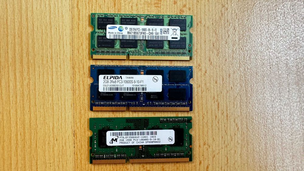 Memória 2GB Samsung, Elpida, Micron