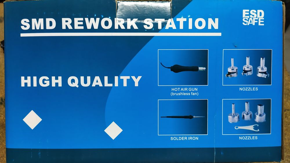 Estação de Dessoldar e Soldar SMDs a Ar Quente 650w - Prok