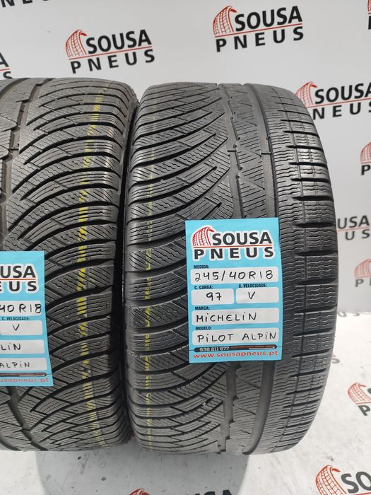 2 pneue semi novos 245/40R18 Michelin - Oferta dos Portes