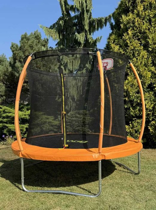 Батут WCG 245 см із внутрішньою захисною сіткою та LED підсвіткою 8FT