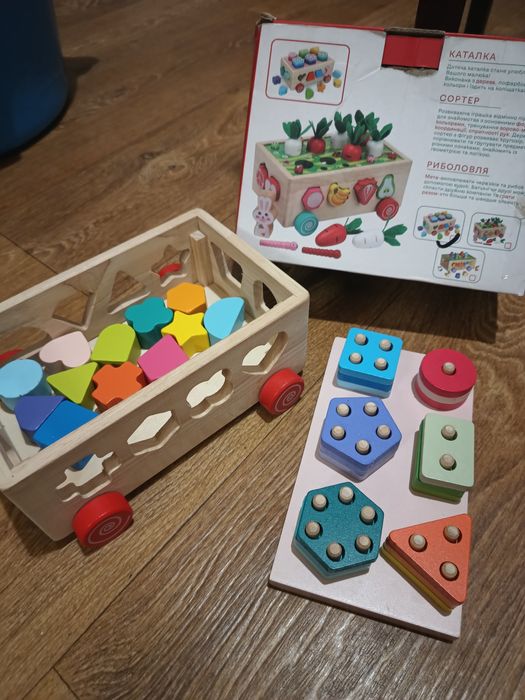 Сортер -каталка фігури та форми +рахунок