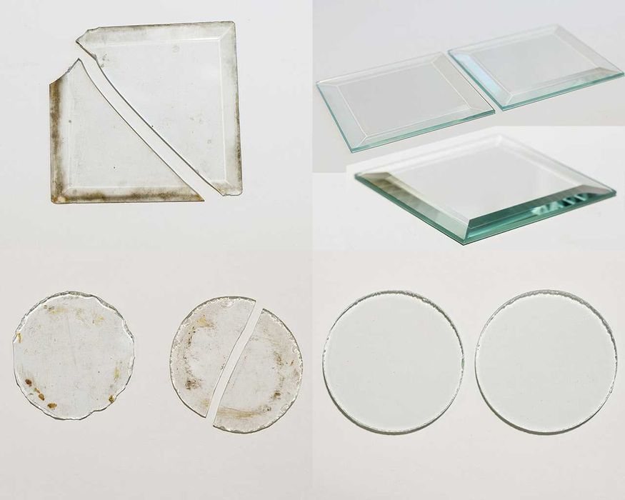 Циферблат настенных старинных часов, короны, шильдики, фацет - 3