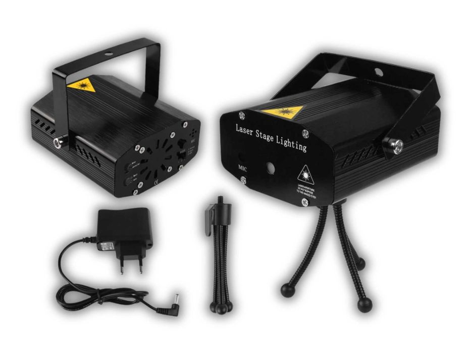 Nowoczesny LASER Projektor Disco Dyskotekowy Lampa 3D LED (WYPRZEDAŻ)