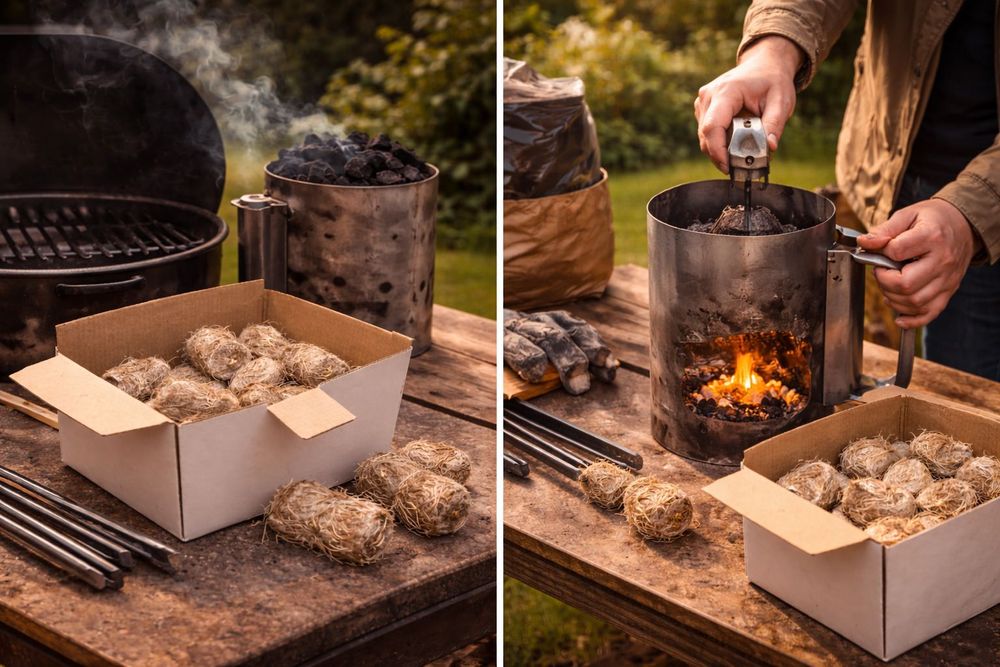 Podpałka lniana do kominka i pieca – Naturalna rozpałka (EKO)