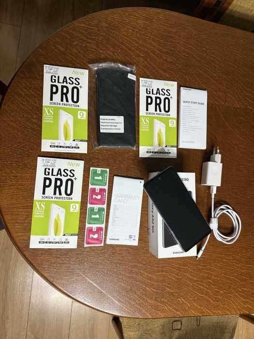 Telefon Smartfon Samsung A52 5G Zestaw Pudelko Ladowarka Kabel Usb C