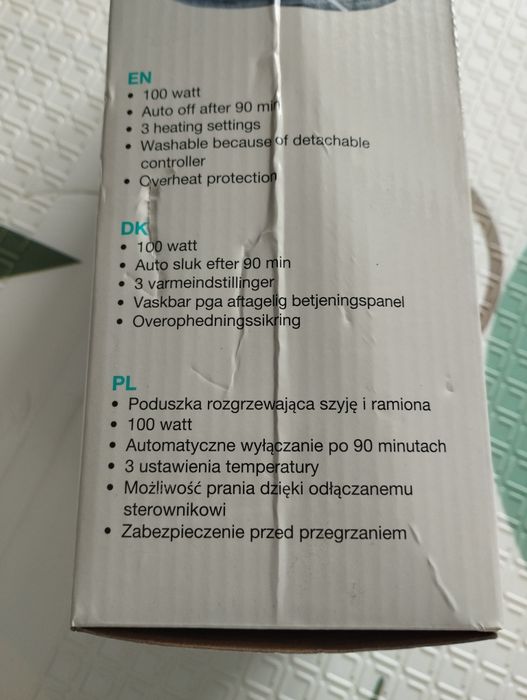 Poduszka rozgrzewająca szyję i ramiona