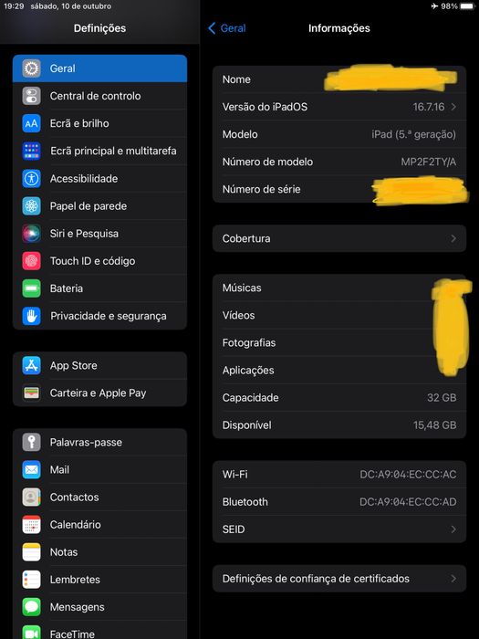 Ipad 5 2017 9.7 32GB wifi
