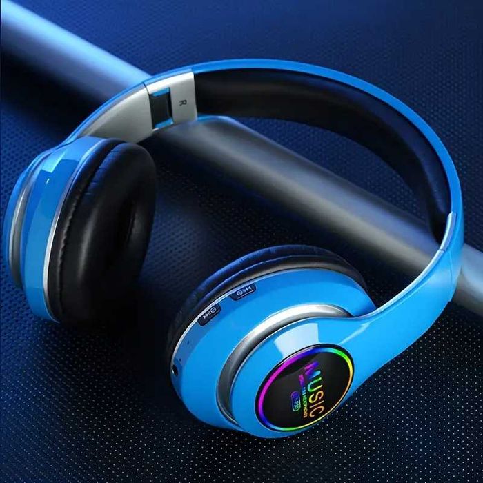 наушники новые беспроводные синие