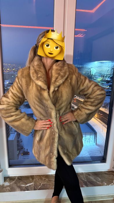 Норковая шуба 75 см длина