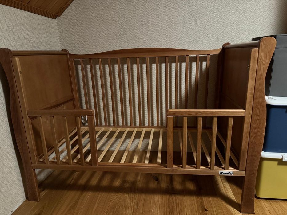WOODIES Noble Cot Vintage 120×60 Łóżeczko niemowlęce / dziecięce
