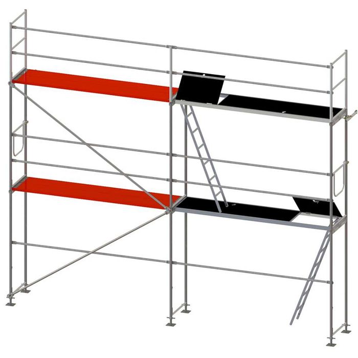 Gotowy zestaw rusztowanie stalowe P70 typu Plettac 39m2