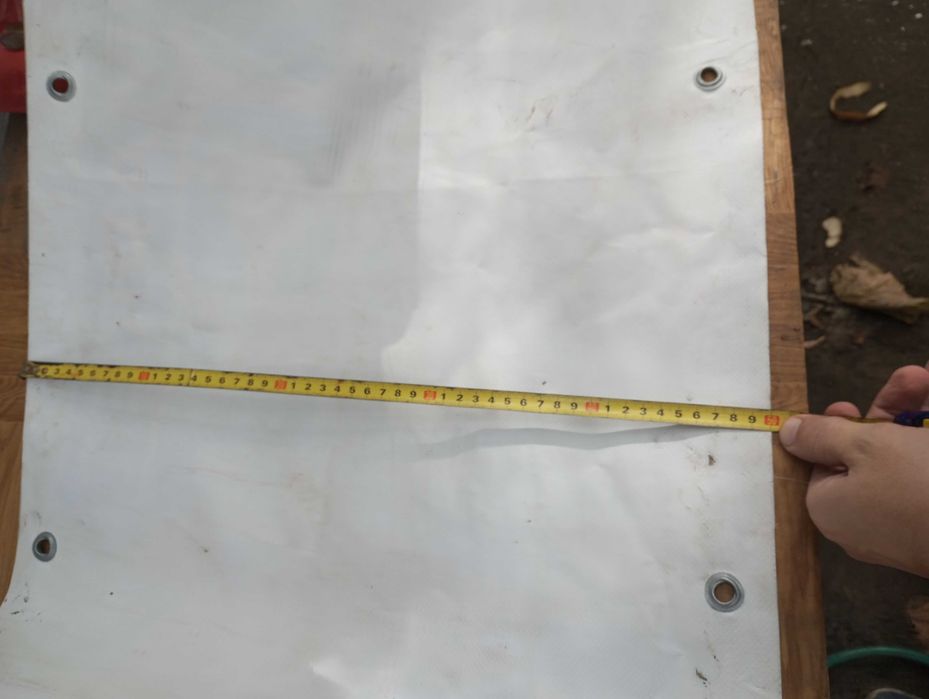 Тент брезент полотно ПВХ ткань баннер бу с люверсами: 50 грн. - Сад ...