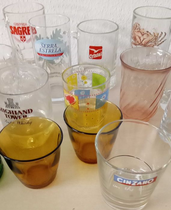 Copos e canecas, diversos , uso geral, lote cp1, por 5€