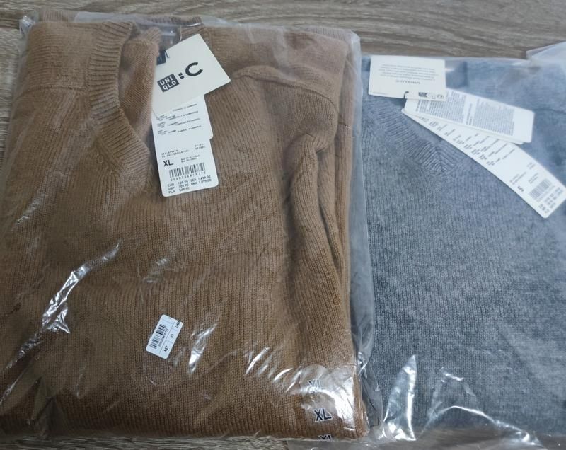 Светр uniqlo зі 100% кашеміру із шарфом