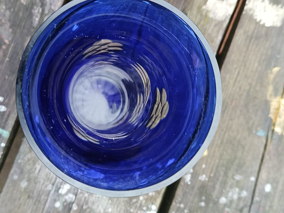 Wazon szkło kobaltowe