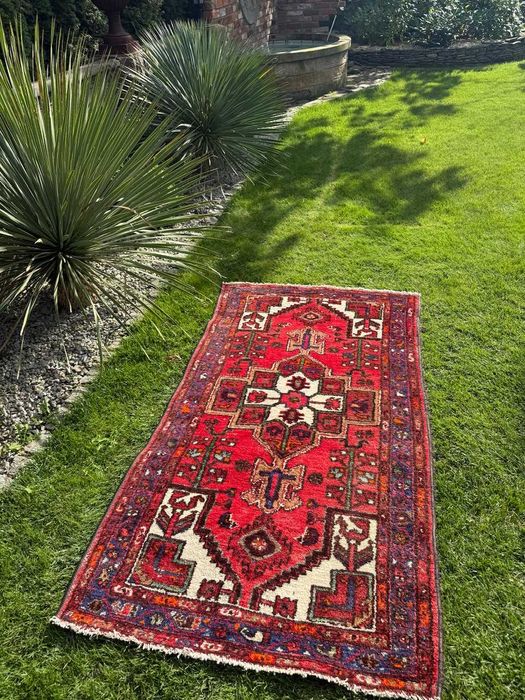 Vintage Dywan Perski Wełniany Iran Hamadan 190x104 WYPRZEDAŻ