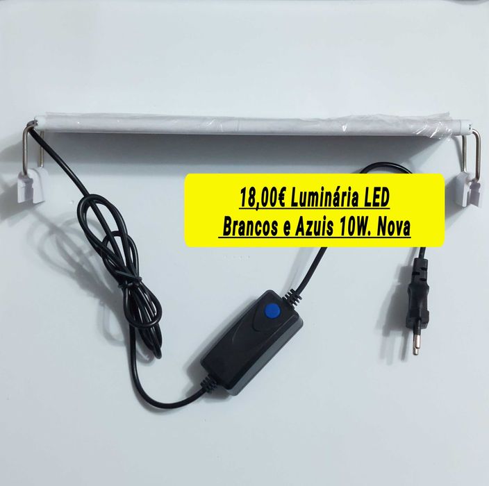 Luminária / calha LED aquário 5W 8W e 10W Esponja filtrante NOVO