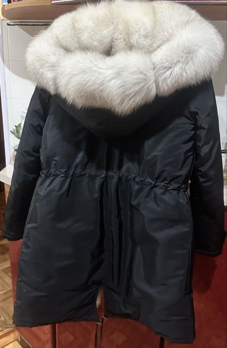 Парка с натуральним хутром фінского песця