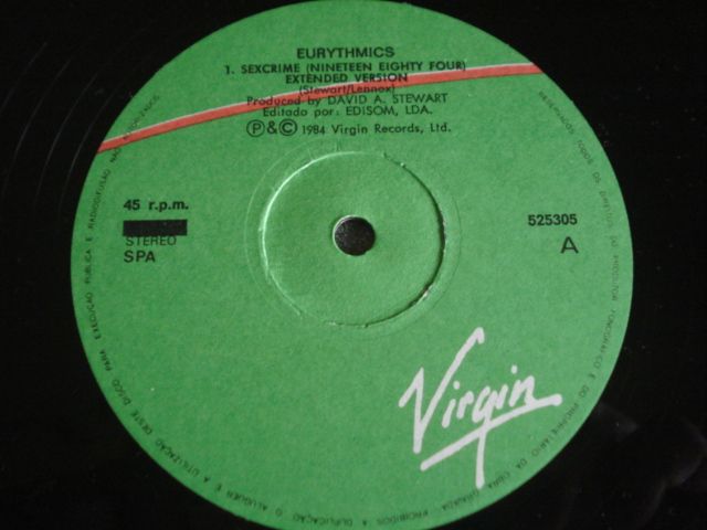 Antigo Vinil Eurythmics ‎– Sexcrime (Nineteen Eighty-Four)