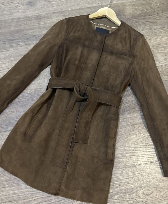 Куртка, тренч Massimo Dutti замша xs-s