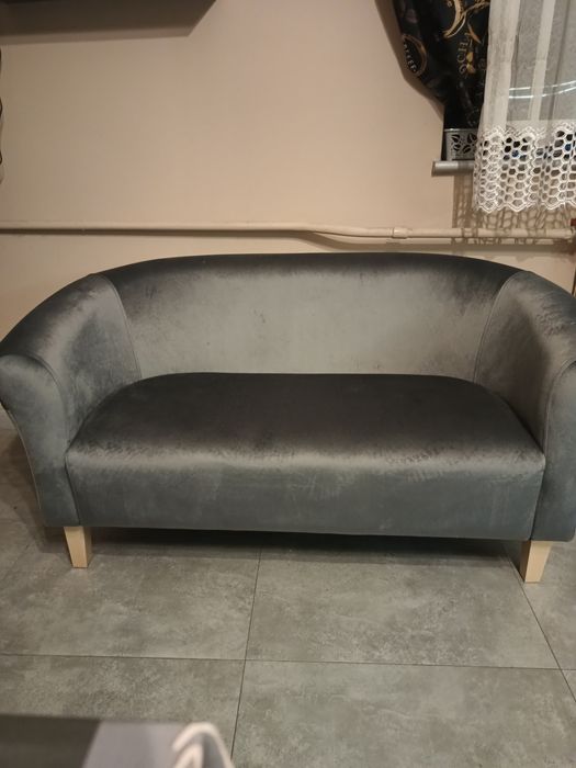 Sofa dwuosobowa szara