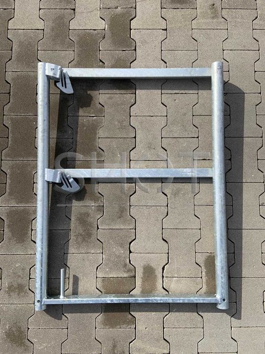Szczytowe stalowe rusztowanie elewacyjne ściana 8 m x 9,21 ~ Typ Baumann kompletne nowe