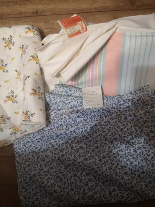 Постельное бельё простынь лён Разное. СССР.