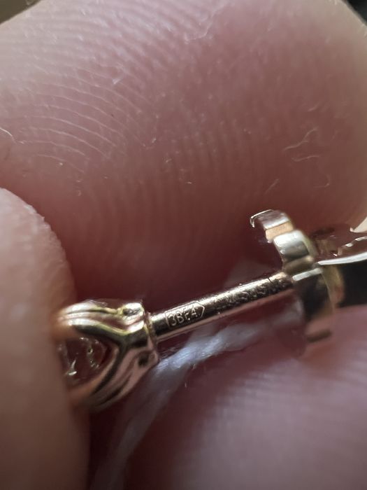 Серьги с бриллиантами золотой век