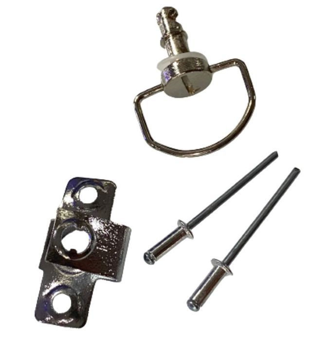 parafuso de aperto rapido 17mm para carenagens, kit com rebite
