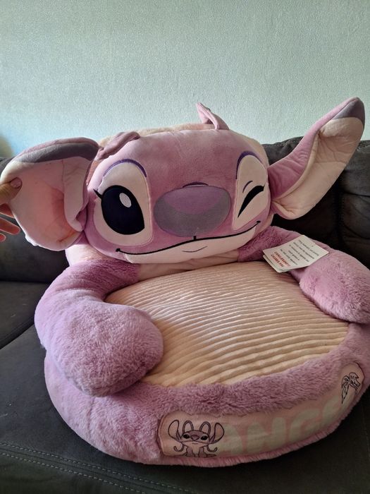 Fotel dziecięcy Stitch Angel różowy dzień dziecka