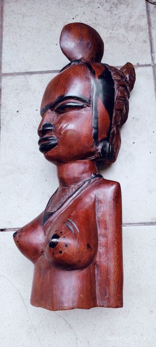 Figura Rzeźba Popiersie kobiety Afryka