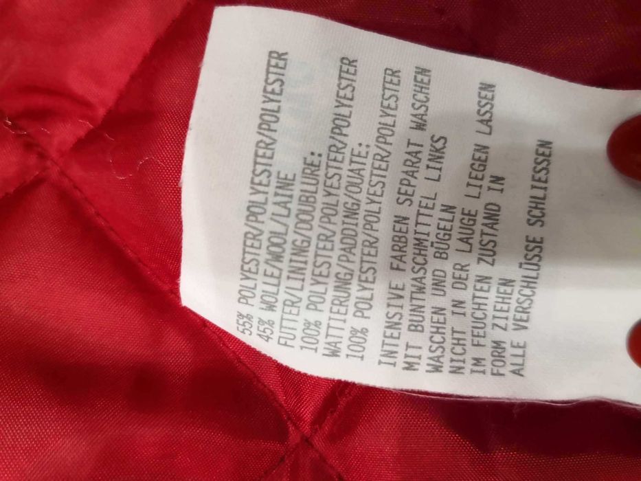 Płaszcz wełniany vintage dla dziewczynki Pampolina rozmiar 116 cm