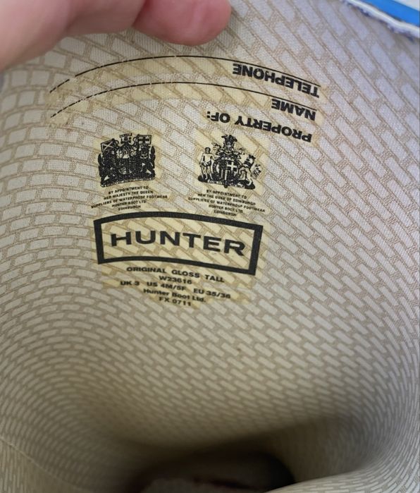 Botas Hunter de cano Alto 35/36