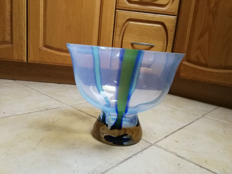 DUŻA SZKLANA MISA, wazon, miska, salatera, salaterka