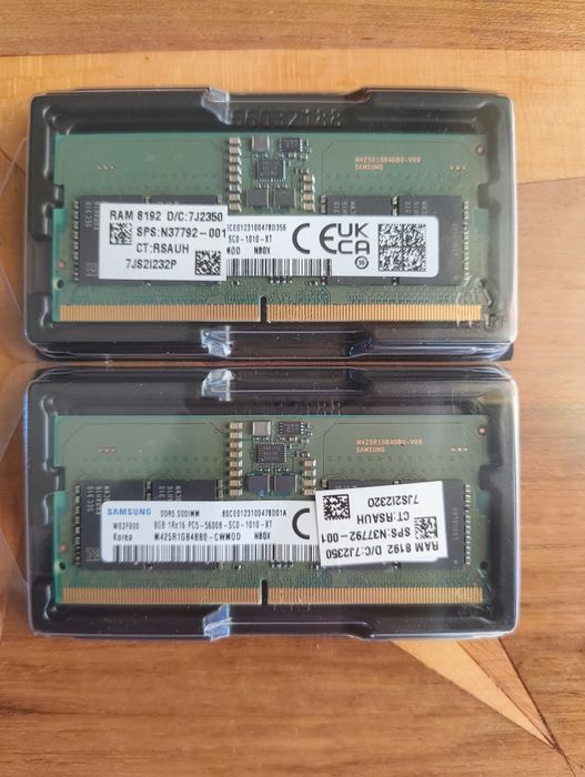 So-Dimm DDR5 5600Mhz Samsung 16Gb (2x8Gb)