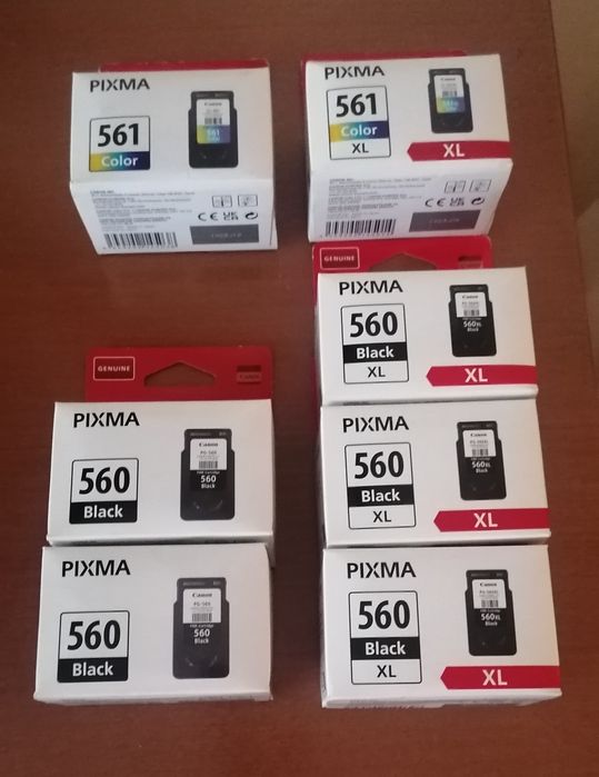 Tinteiro Canon 560, 561, 560XL e 561XL