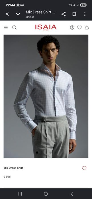 ISAIA NAPOLI-Original!!! Чоловіча рубаха.