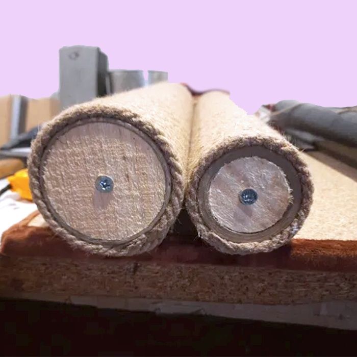 Змінні стовпи Ø7та10см сизаль/бавовна/джут для кігтеточок, когтеточка