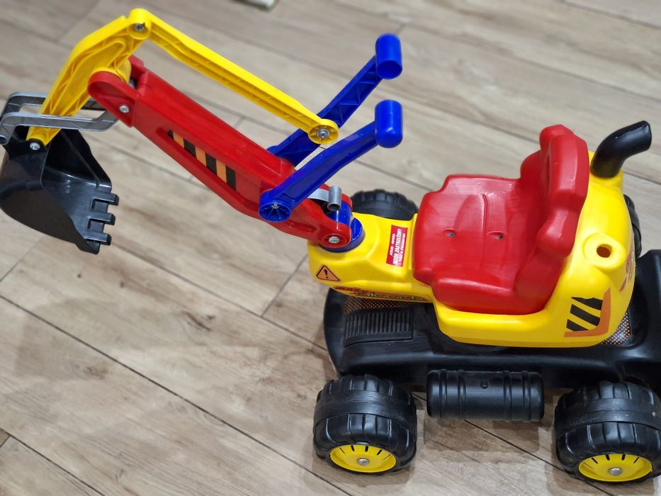 Zabawka jeździk kopara obrotowa dla dziecka  autko  elektryczne