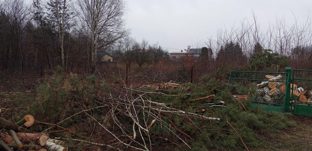 Cięcie drewna opałowego Wycinka drzew karczowania działek, koszenie
