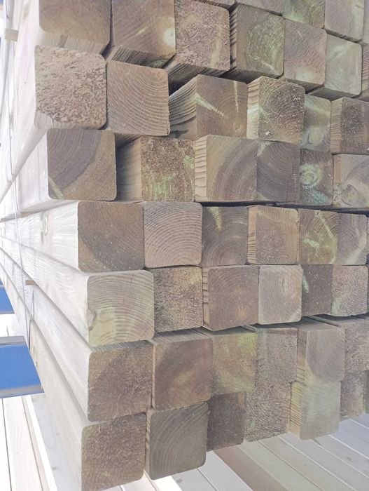 Barrote Casquinha Vermelha Tratado 3000x70x70mm