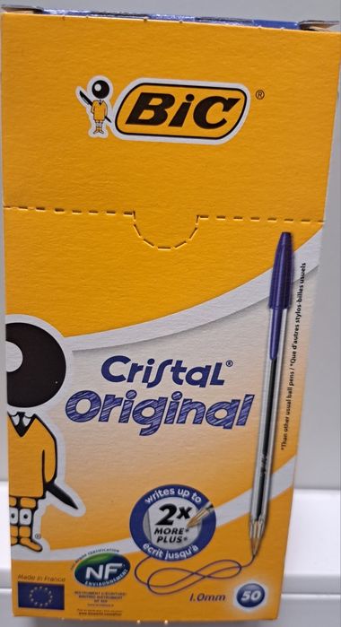 Esferográficas BIC azul ou preta - caixa com 50