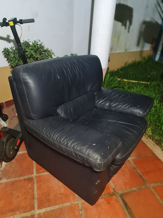 Sofa em pele 1 lugar