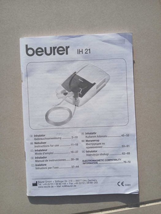 Vendo nebulizador BEURER IH21