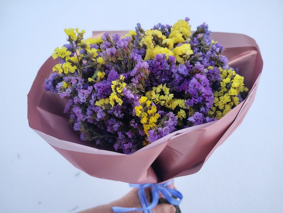 Квіти, букет,  композиція з сухоцвітів