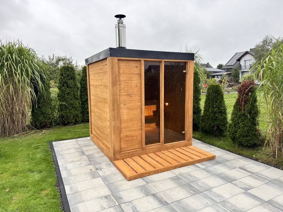 Sauna ogrodowa ocieplona dostawa cały kraj montaż  na miejscu